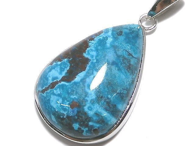 [Video][One of a kind] Chrysocolla AAA Pendant Silver925 NO.30