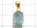 [Video][One of a kind] Aqua Kyanite AAA- Pendant 18KGP NO.34