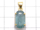 [Video][One of a kind] Aqua Kyanite AAA- Pendant 18KGP NO.36