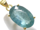 [Video][One of a kind] Aqua Kyanite AAA- Pendant 18KGP NO.37