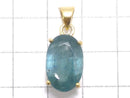 [Video][One of a kind] Aqua Kyanite AAA- Pendant 18KGP NO.37