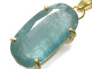 [Video][One of a kind] Aqua Kyanite AAA- Pendant 18KGP NO.39
