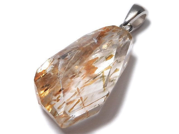 [Video][One of a kind] Copper Rutilated Quartz AAA Pendant Silver925 NO.12