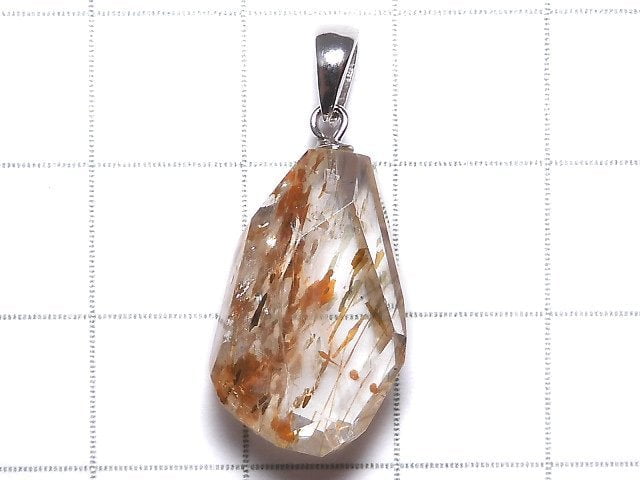 [Video][One of a kind] Copper Rutilated Quartz AAA Pendant Silver925 NO.12