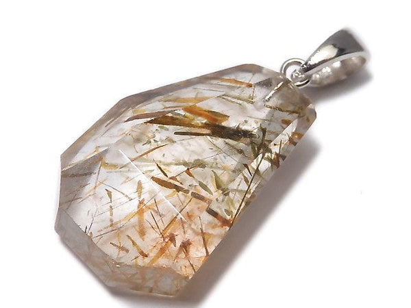 [Video][One of a kind] Copper Rutilated Quartz AAA Pendant Silver925 NO.13