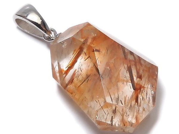 [Video][One of a kind] Copper Rutilated Quartz AAA Pendant Silver925 NO.19