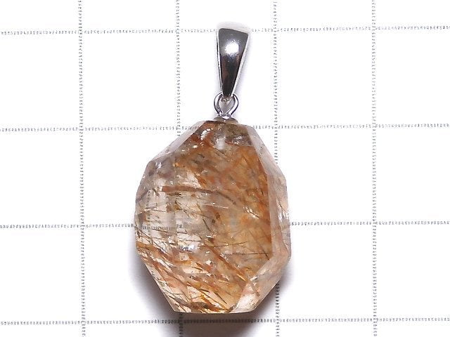 [Video][One of a kind] Copper Rutilated Quartz AAA Pendant Silver925 NO.20