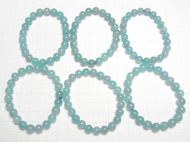 [Video] Mozambique Amazonite AA+ Round 8mm Bracelet