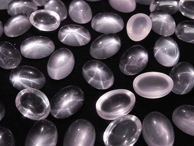 [Video] Star Rose Quartz AAA Oval Cabochon 14x10mm 1pc