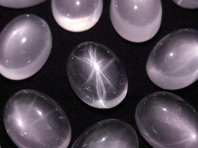 [Video] Star Rose Quartz AAA Oval Cabochon 20x15mm 1pc