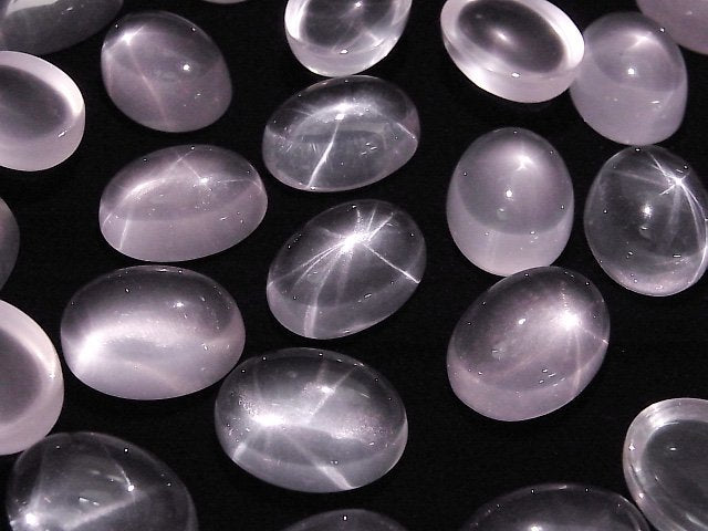 [Video] Star Rose Quartz AAA Oval Cabochon 20x15mm 1pc