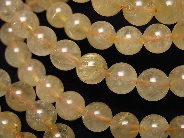 [Video]Rutilated Quartz AA+ Round [7mm][8mm] Bracelet