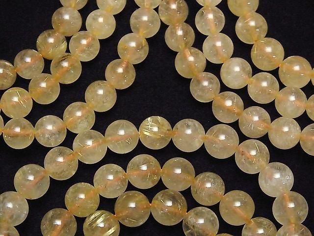 [Video]Rutilated Quartz AA+ Round [7mm][8mm] Bracelet