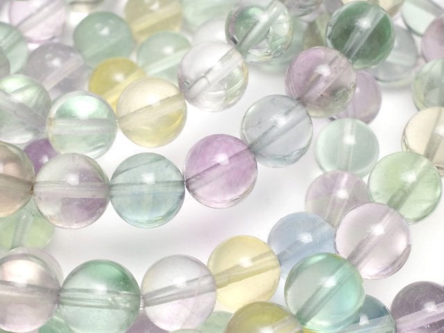 [Video] Multicolor Fluorite AAA Round 8mm Bracelet