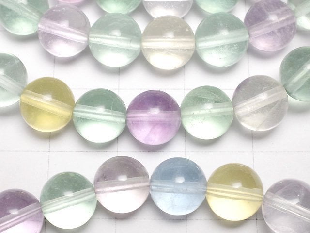 [Video] Multicolor Fluorite AAA Round 8mm Bracelet