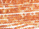 [Video]High Quality! Mixed Carnelian AAA Faceted Round 4mm 1strand beads (aprx.15inch/36cm)