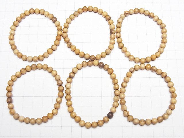 [Video] Palo Santo Round 6mm Bracelet