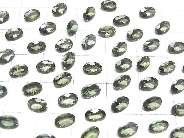 [Video]High Quality Green Apatite AAA- Loose stone Oval Faceted 6x4mm 2pcs