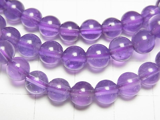 [Video]Amethyst AAA- Round 6mm Bracelet