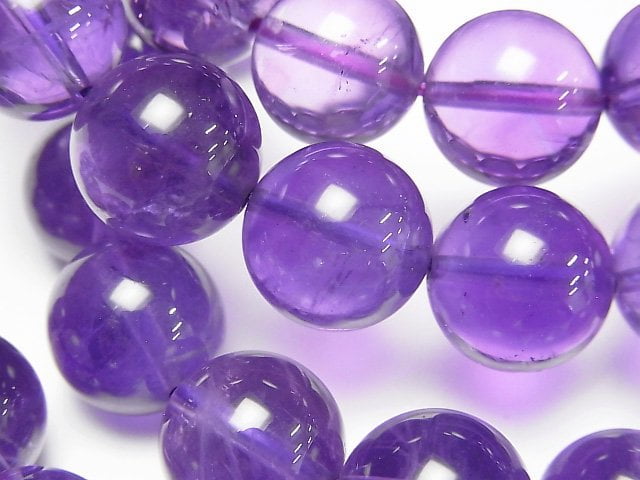 [Video] High Quality Amethyst AAA- Round 12mm Bracelet