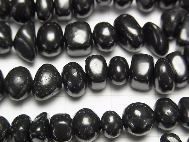 [Video] Shungite AAA Small Nugget (Chips) 1strand beads (aprx.15inch/38cm)