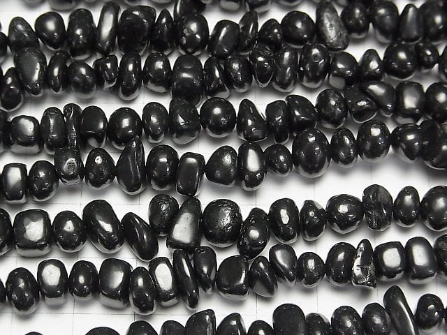 [Video] Shungite AAA Small Nugget (Chips) 1strand beads (aprx.15inch/38cm)