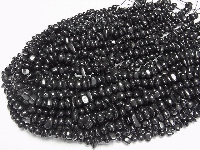 [Video] Shungite AAA Small Nugget (Chips) 1strand beads (aprx.15inch/38cm)