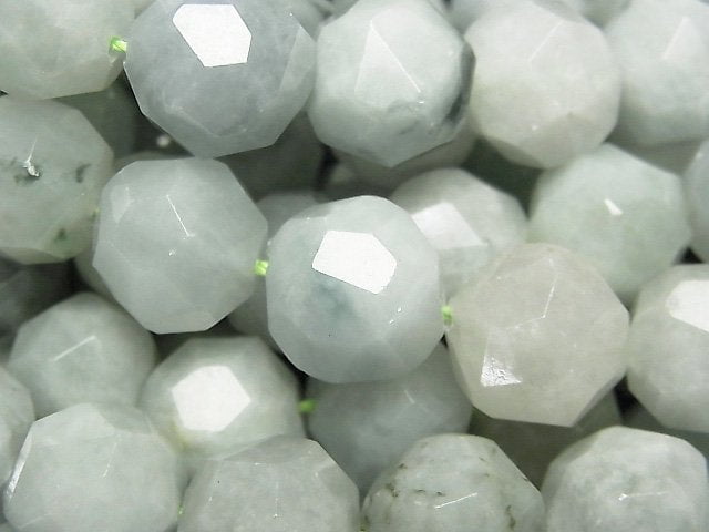 [Video] Burmese Jadeite AA Semi Round -Faceted Nugget half or 1strand beads (aprx.15inch/37cm)