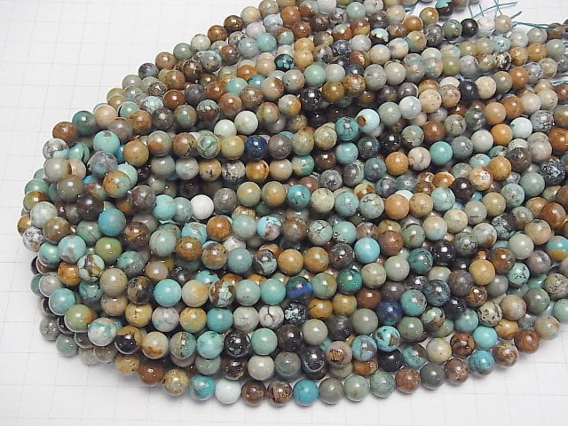 [Video]Turquoise AA+ Round 8mm half or 1strand beads (aprx.15inch/36cm)