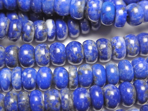 [Video] Lapislazuli AA+ Roundel 6x6x4mm half or 1strand beads (aprx.15inch/38cm)