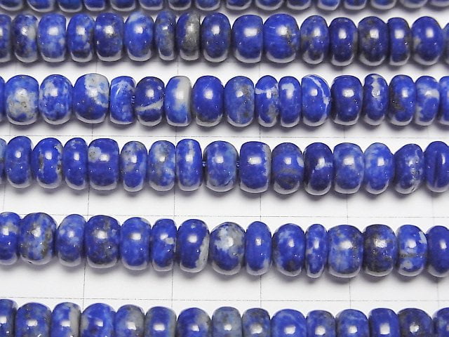 [Video] Lapislazuli AA+ Roundel 6x6x4mm half or 1strand beads (aprx.15inch/38cm)