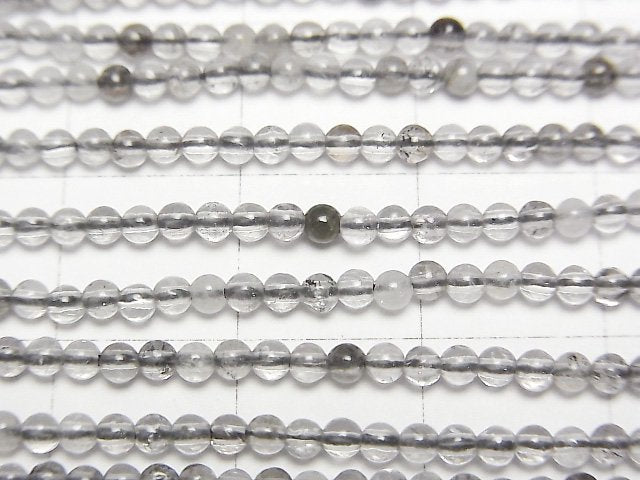 [Video]Diamond Quartz Round 2mm 1strand beads (aprx.15inch/37cm)