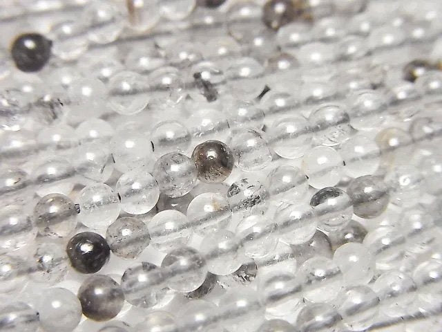 [Video]Diamond Quartz Round 3mm 1strand beads (aprx.15inch/37cm)