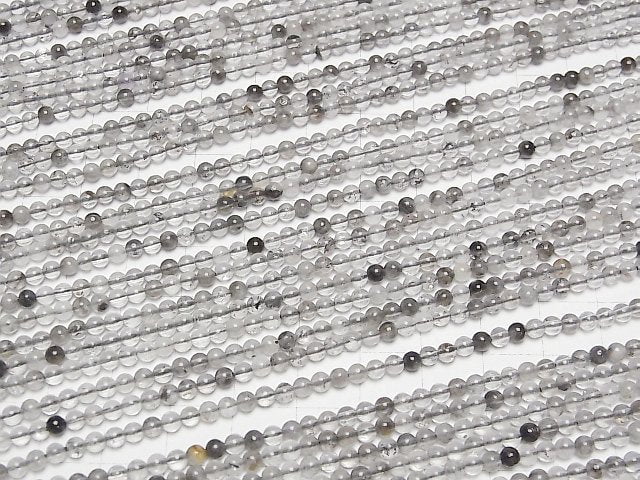 [Video]Diamond Quartz Round 3mm 1strand beads (aprx.15inch/37cm)