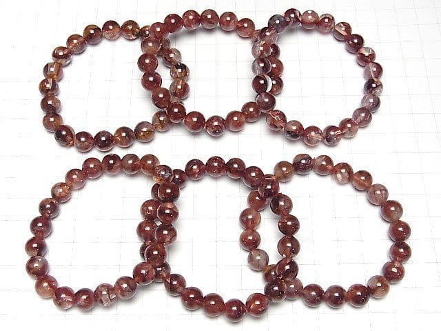 [Video] Red Hematite Quartz AAA Round 9mm Bracelet