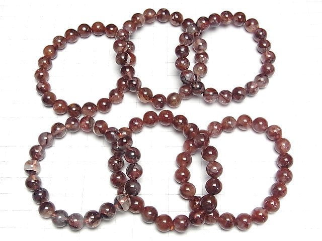 [Video] Red Hematite Quartz AAA Round 10mm Bracelet