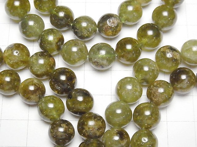 [Video] Green Garnet AA+ Round 10mm Bracelet