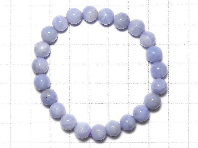 [Video][One of a kind] Hackmanite Round 8mm Bracelet NO.114