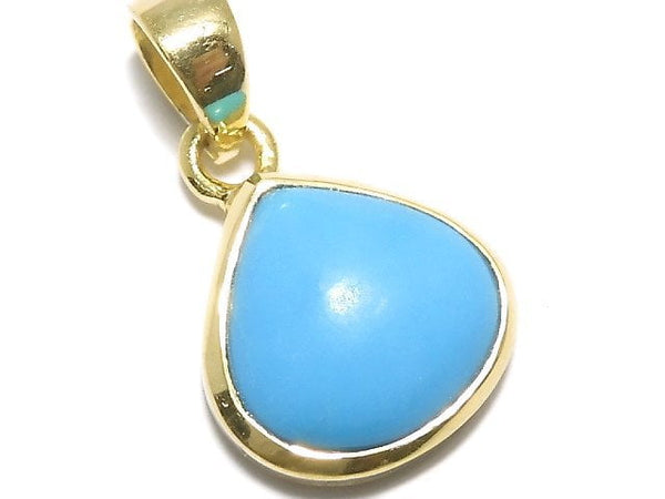 [Video][One of a kind] Kingman Turquoise AAA Pendant 18KGP NO.11