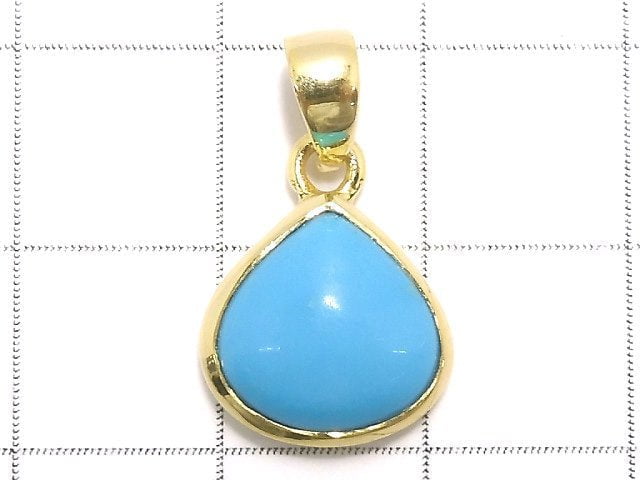 [Video][One of a kind] Kingman Turquoise AAA Pendant 18KGP NO.11