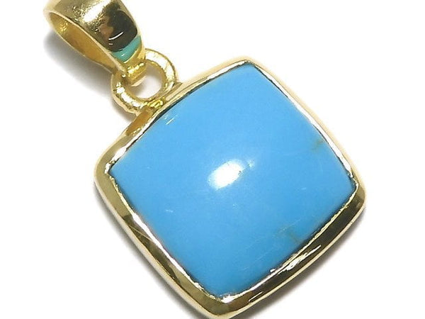 [Video][One of a kind] Kingman Turquoise AAA Pendant 18KGP NO.18