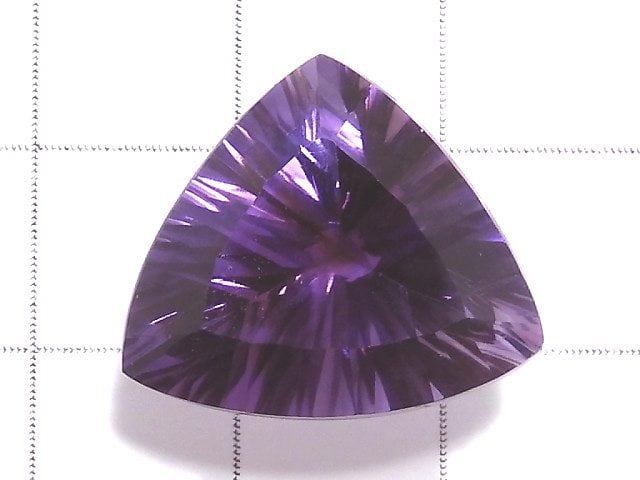 [Video][One of a kind] High Quality Amethyst AAA Laser Cut Loose Stone 1pc NO.5