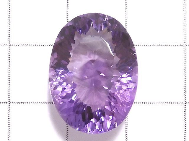 [Video][One of a kind] High Quality Amethyst AAA Laser Cut Loose Stone 1pc NO.6