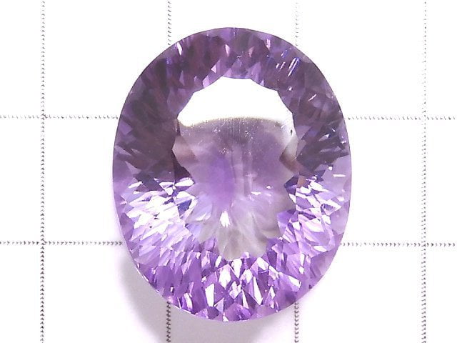 [Video][One of a kind] High Quality Amethyst AAA Laser Cut Loose Stone 1pc NO.23