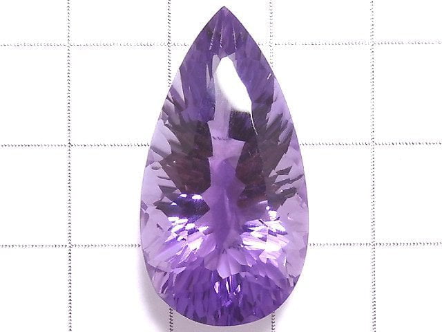 [Video][One of a kind] High Quality Amethyst AAA Laser Cut Loose Stone 1pc NO.28