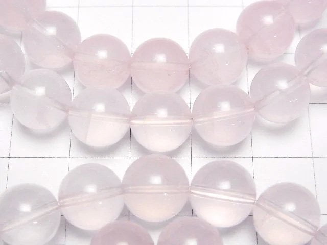 [Video] Mozambique Rose Quartz AAA- Round 10mm Bracelet