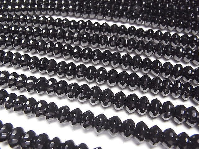 [Video] Onyx Abacus Cut 8x8x5mm half or 1strand beads (aprx.15inch/36cm)