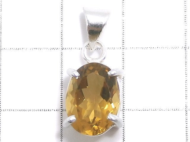 [Video][One of a kind] High Quality Beer Crystal Quartz AAA Pendant Silver925 NO.2