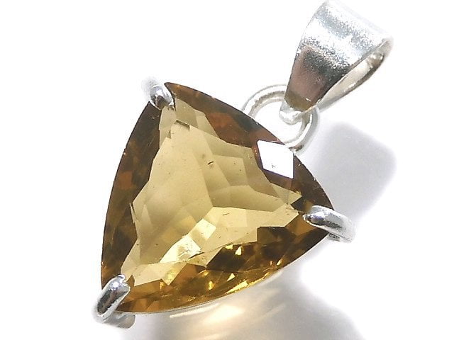 [Video][One of a kind] High Quality Beer Crystal Quartz AAA Pendant Silver925 NO.5