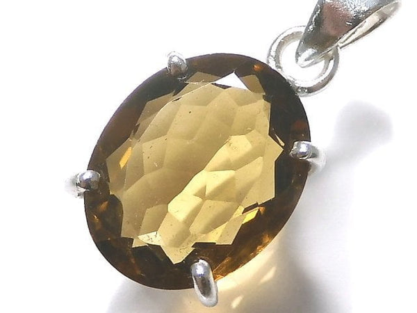 [Video][One of a kind] High Quality Beer Crystal Quartz AAA Pendant Silver925 NO.9